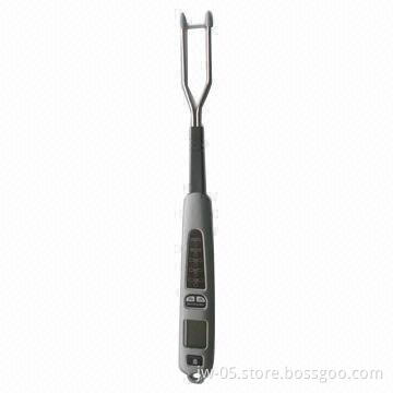 Digital Meat Thermometer with Built-in Three LED Lights and Audible Temperature Alarm